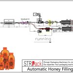 Linha de enchimento automática de mel